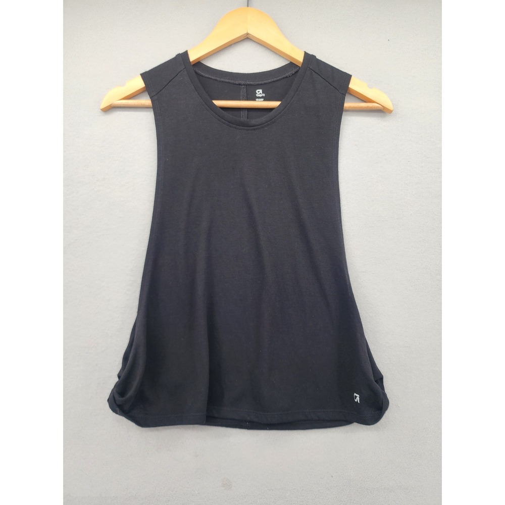 GapFit Womens Muscle Tank Top Black gDry Activewear Gym Workout Shirt Small S